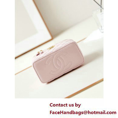 Chanel Lambskin, Resin  &  Gold-Tone Metal Clutch with Chain Bag AP3820 Light Pink 2025